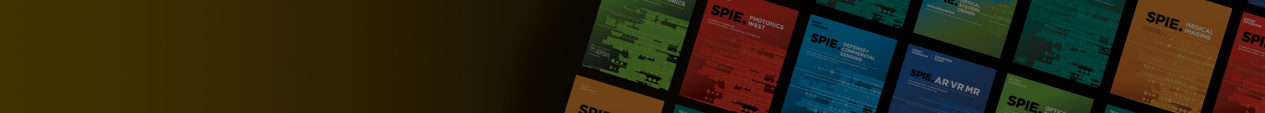 SPIE Proceedings covers in arranged in a stack